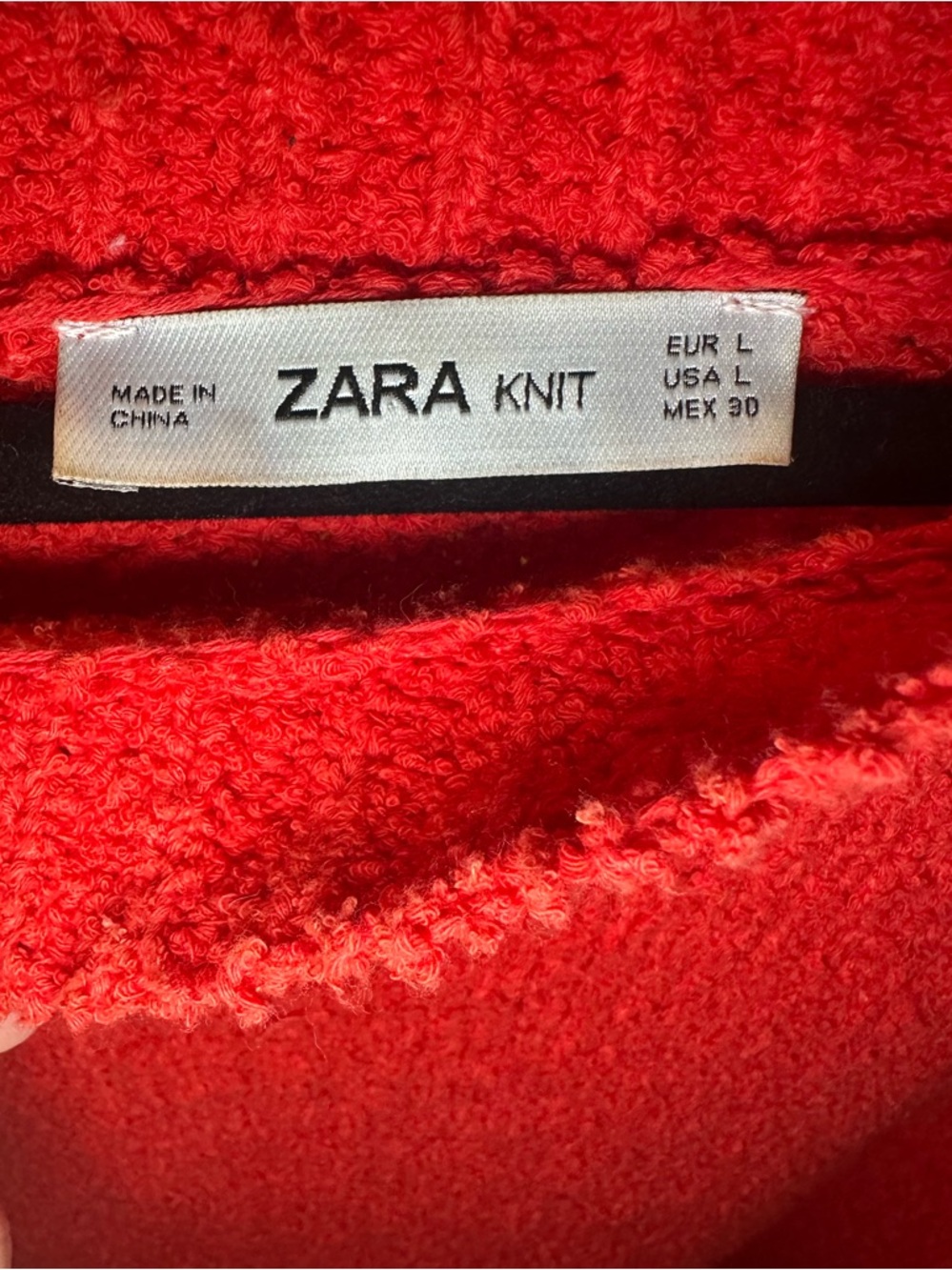 Zara Red Knit Sweater - Picture 5 of 5